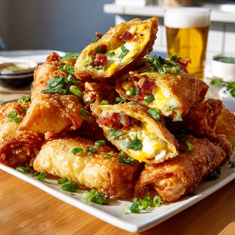 The Ultimate Bacon, Egg, and Cheese Breakfast Egg Rolls
