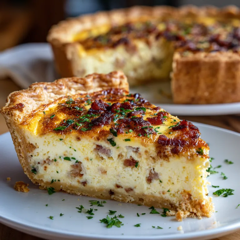Deep Dish Meat Lovers Quiche