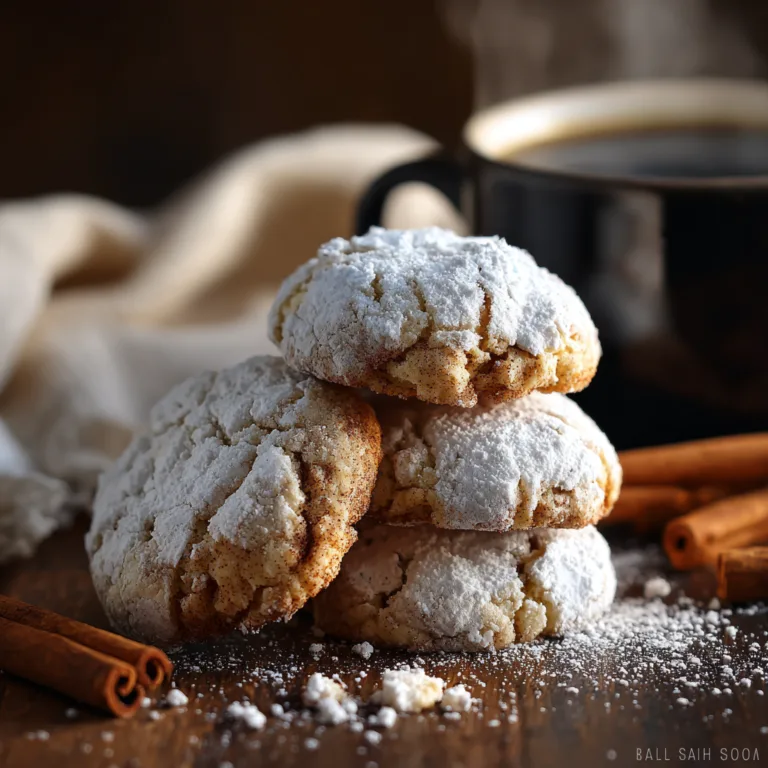 Soft Cinnamon Crinkle Cookies: The Ultimate Cozy Treat