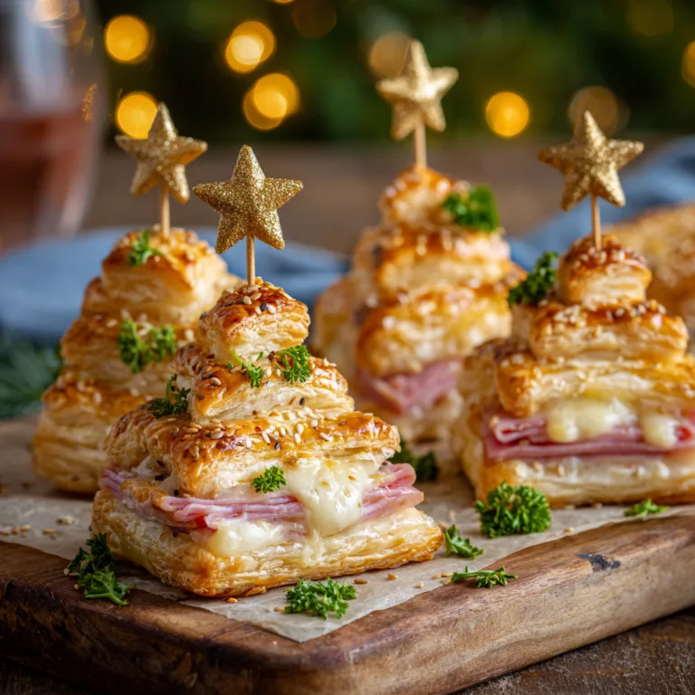 Savory Puff Pastry Christmas Trees