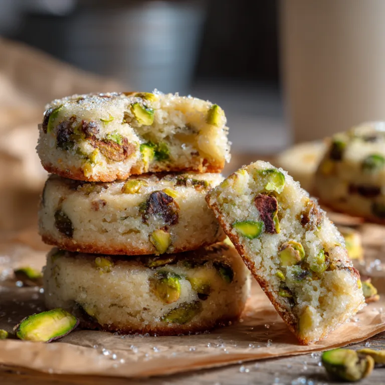 Buttery Pistachio Shortbread Cookies: A Slice-and-Bake Classic