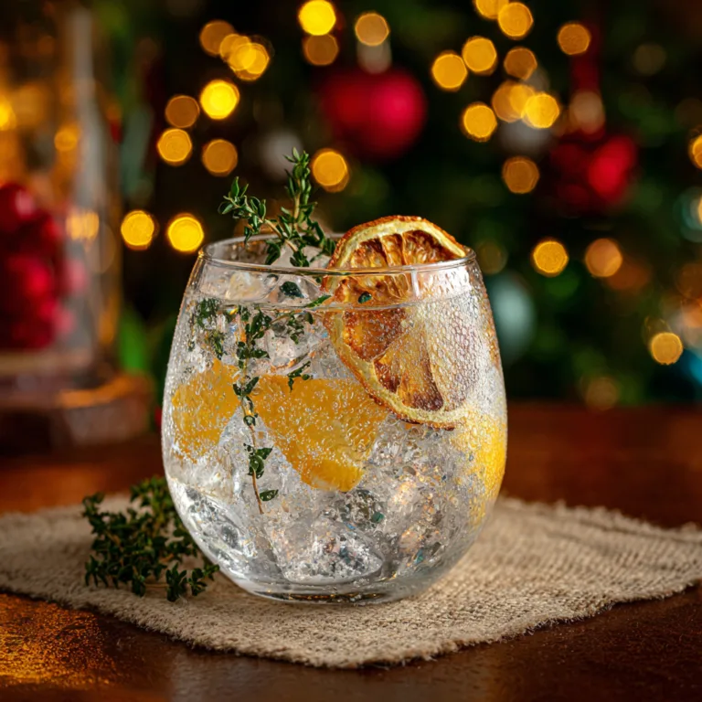 Festive Winter Gin & Tonic with Orange