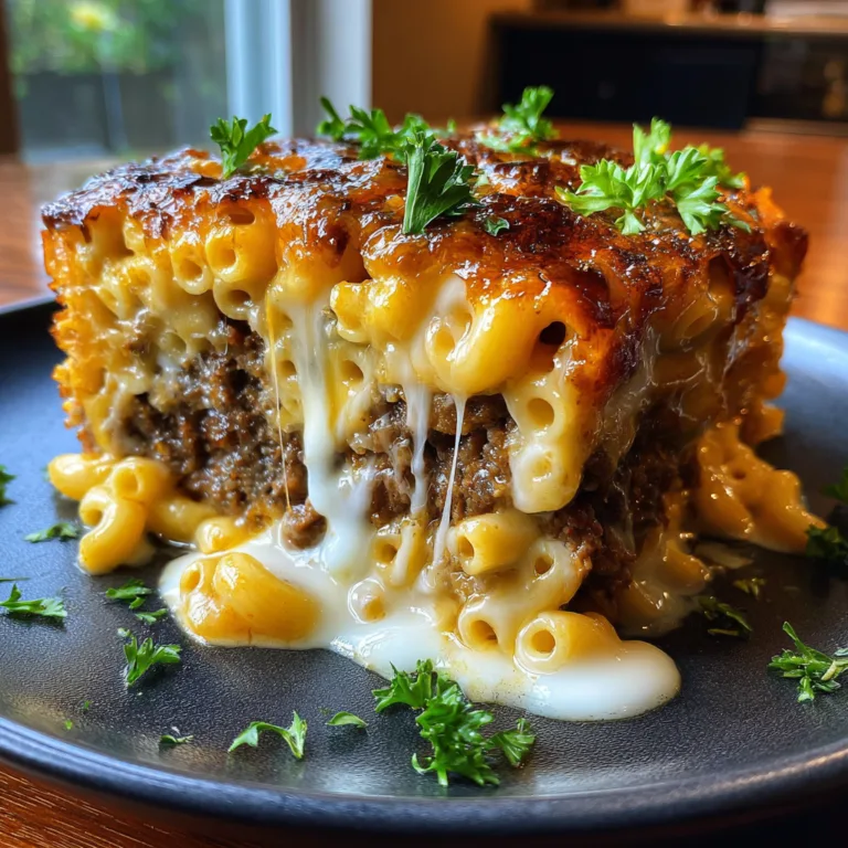 Deep-Dish Baked Hamburger Mac and Cheese Casserole