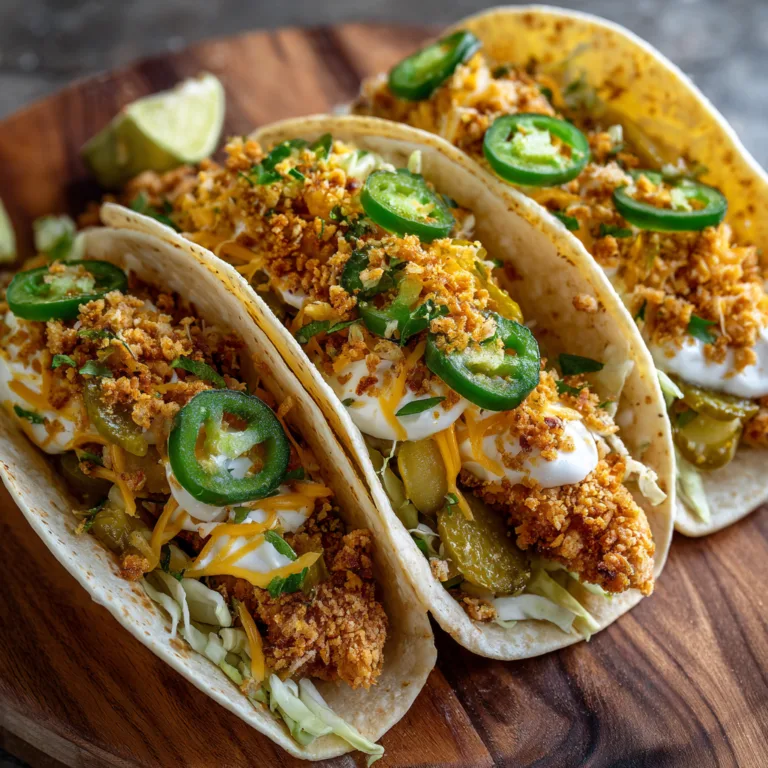 Crispy Fried Chicken Tacos