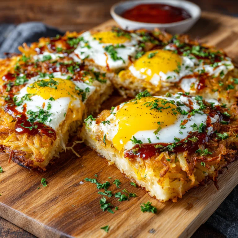 Crispy Hash Brown Breakfast Pizza