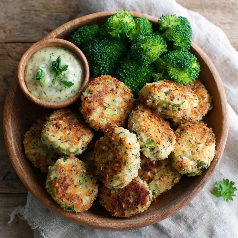 Crispy Cheesy Broccoli Bites