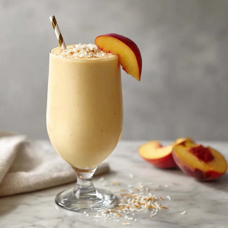 Creamy Peach Coconut Smoothie