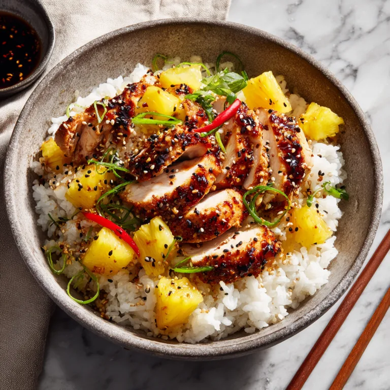 Pineapple Teriyaki Chicken Bowls