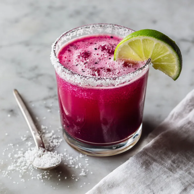 Vibrant Dragon Fruit Margarita