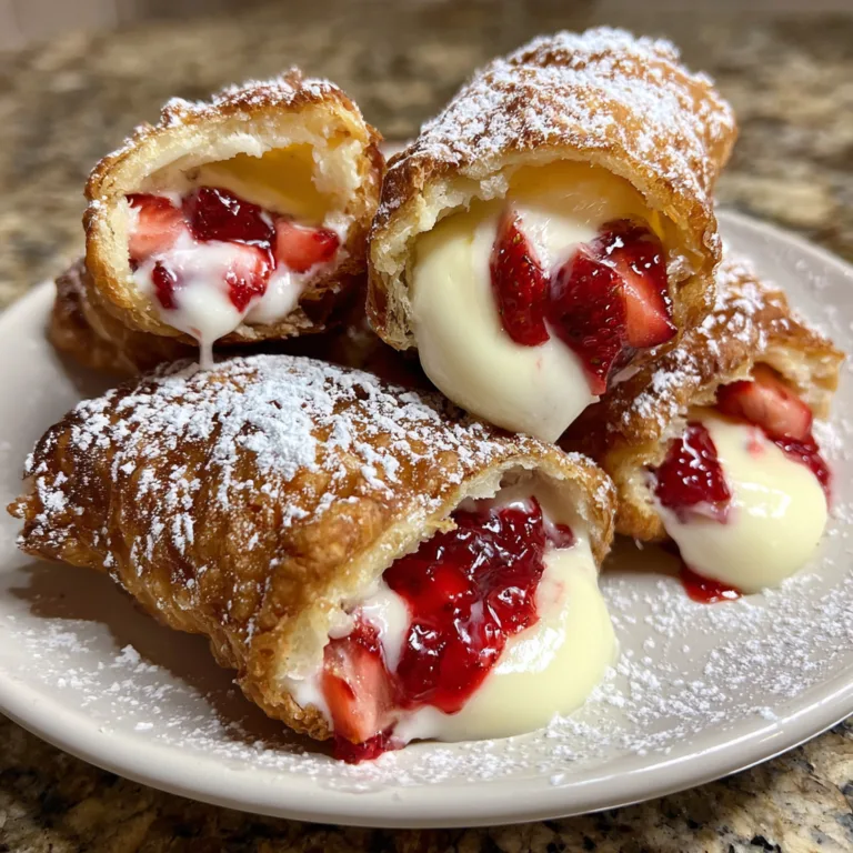 Heavenly Strawberry Cream Horns: The Ultimate Flaky Pastry Dessert