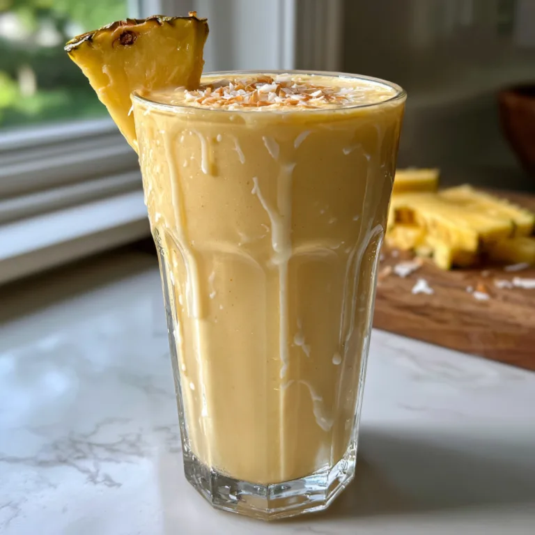Tropical Pineapple Coconut Smoothie: A Taste of Paradise in a Glass