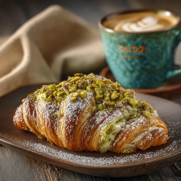 The Luxurious Dubai-Style Pistachio Baklava Croissant: A Sweet Revolution