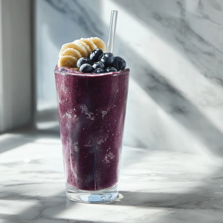 Blueberry Spinach Healthy Smoothie