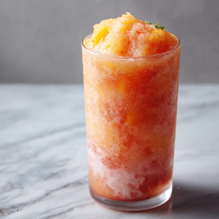 Fresh Mango Strawberry Slushy