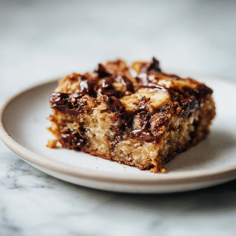 Chewy Chocolate Chip Banana Bars