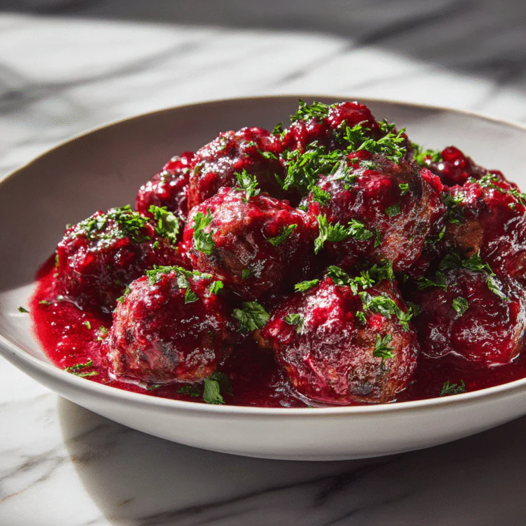 Christmas Cranberry Meatballs